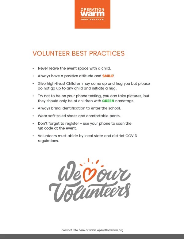 Volunteer Best Practices
