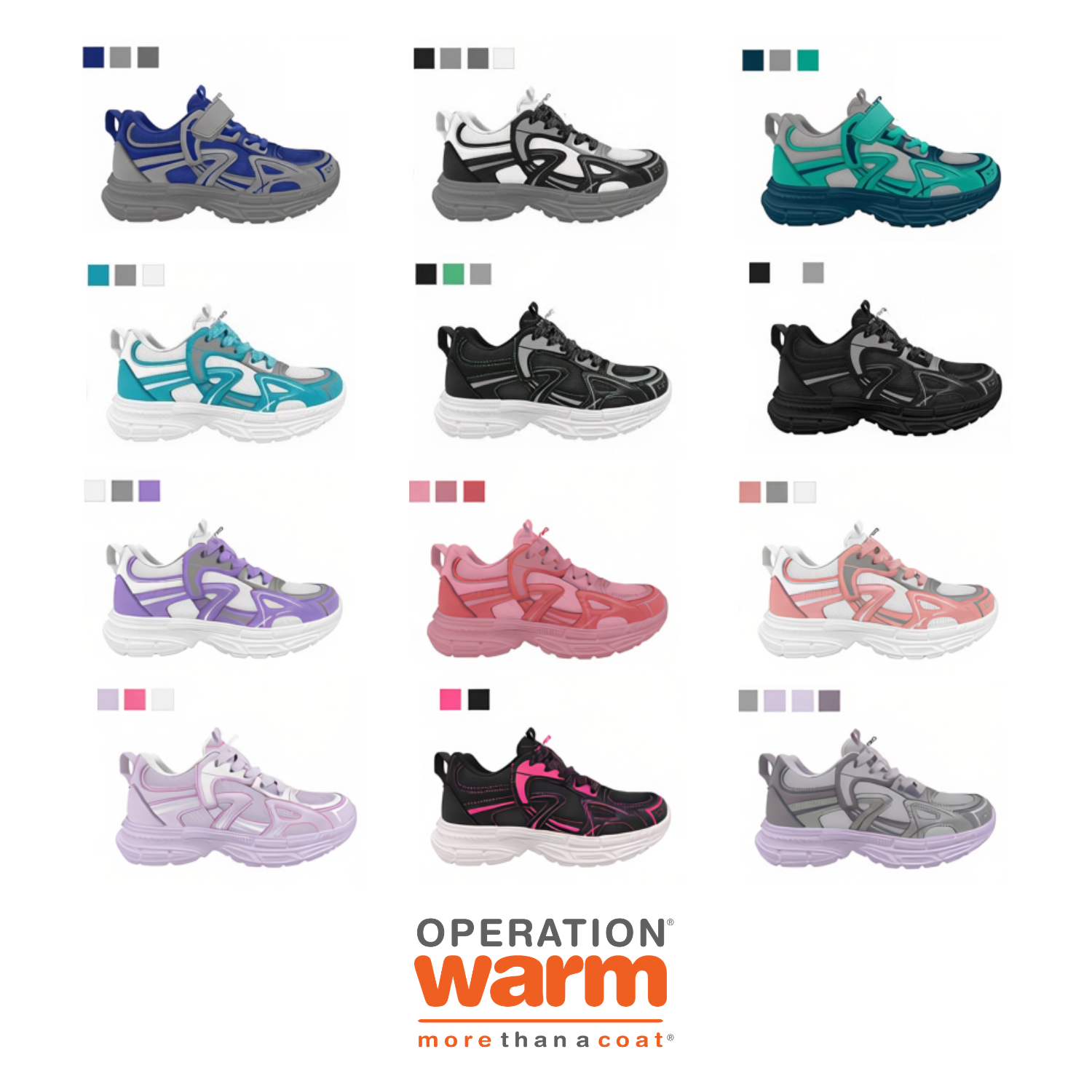 Operation Warm Shoe Colors
